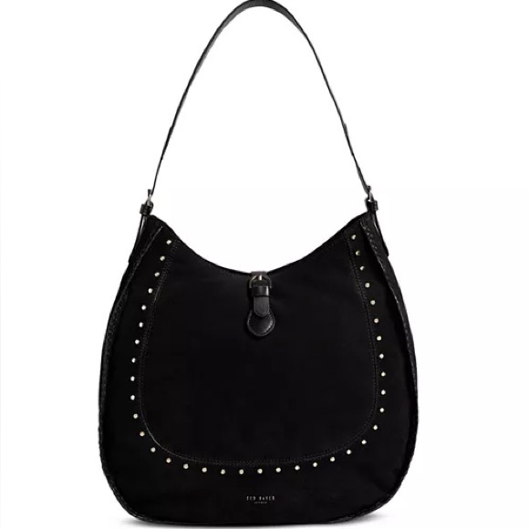 Ted Baker Handbags - Ted Baker Kalrina Studded Suede Hobo Bag